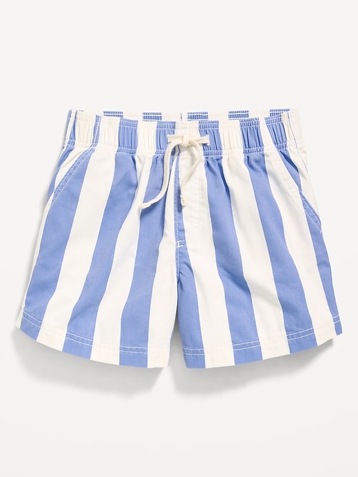 Image number 4 showing, High-Waisted Pull-On Striped Twill Shorts for Girls
