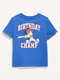 Image number 1 showing, Disney© Mickey Mouse Birthday Graphic T-Shirt for Toddler Boys
