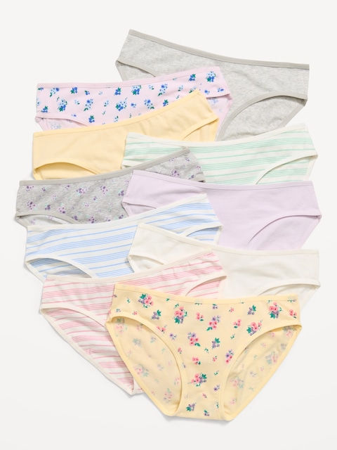 Bikini Underwear 10-Pack for Girls
