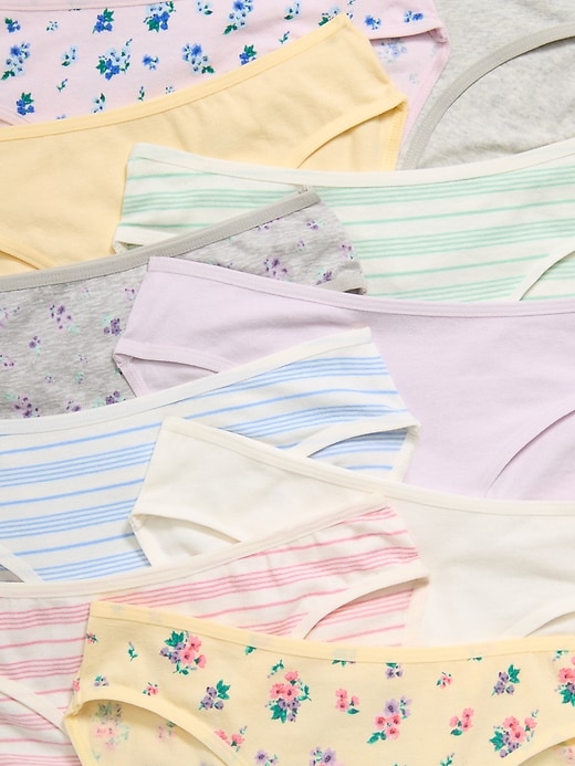 Image number 2 showing, Bikini Underwear 10-Pack for Girls