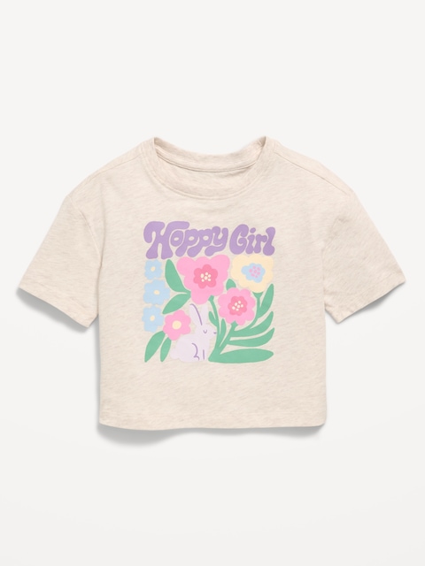 Short-Sleeve Boxy Graphic T-Shirt for Toddler Girls