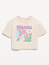 Image number 1 showing, Short-Sleeve Boxy Graphic T-Shirt for Toddler Girls
