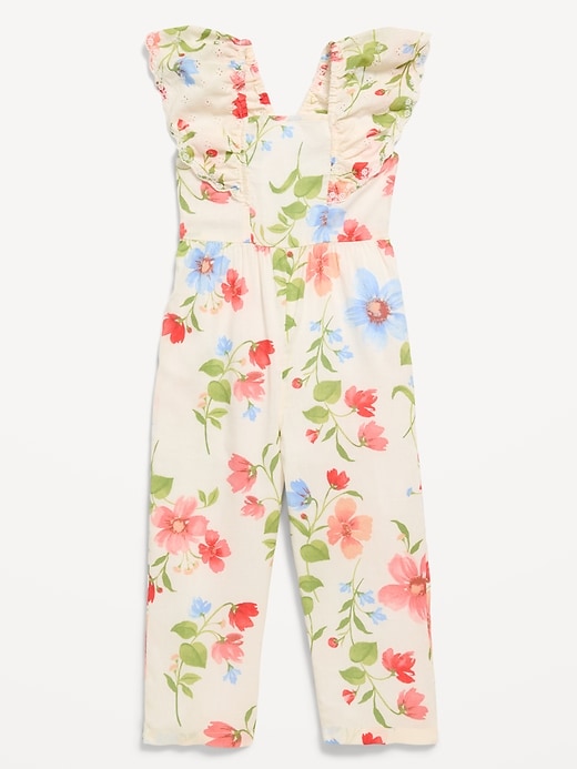 Image number 2 showing, Printed Ruffled Jumpsuit for Toddler Girls