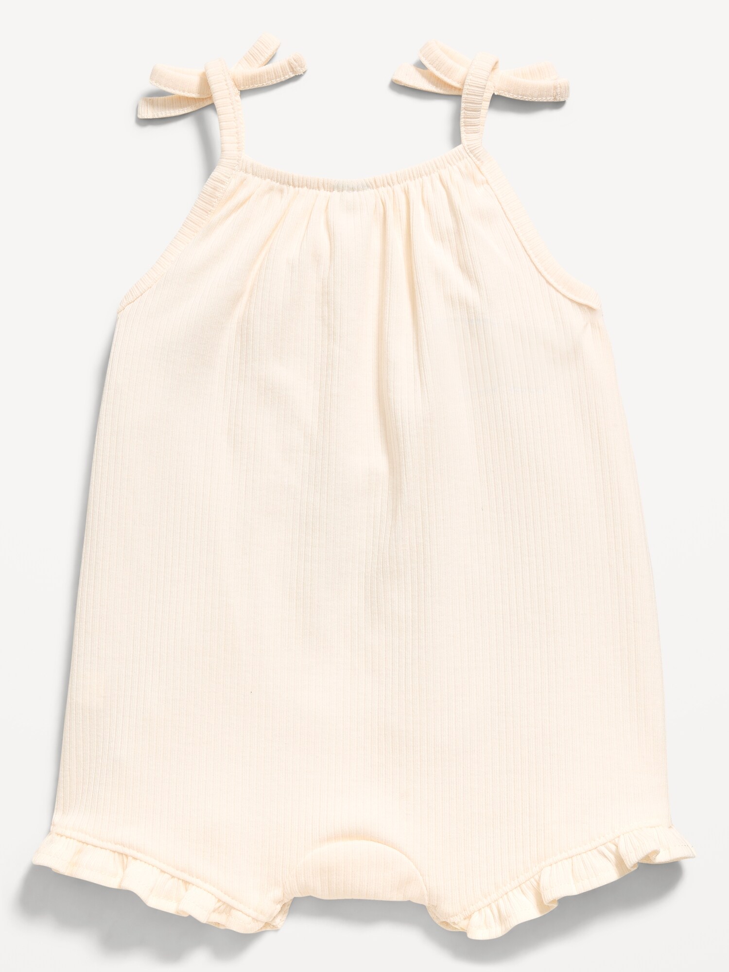 Комбинезон Old Navy Sleeveless Tie-Strap One-Piece Romper для малышей, цвет: Creme De La Creme — фото 2