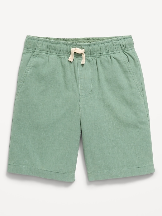 Image number 3 showing, Knee Length Linen-Blend Dock Shorts for Boys