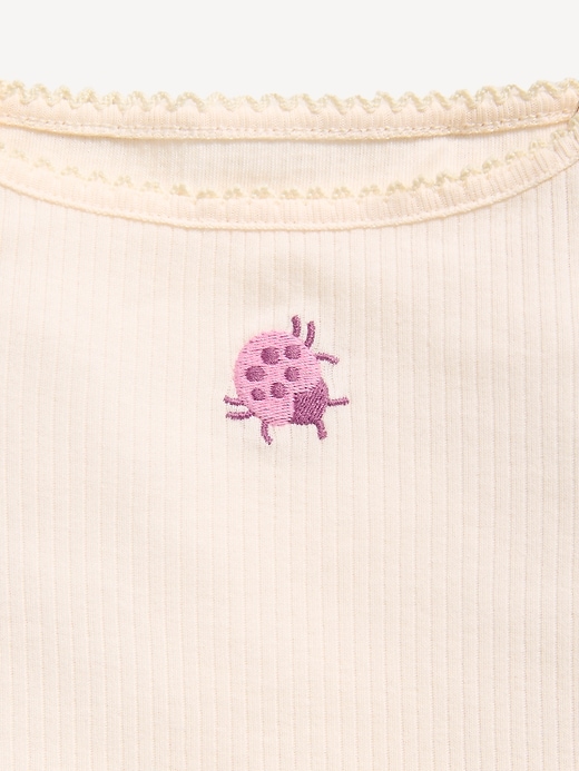 Image number 3 showing, Ribbed Ruffle-Trim Cami for Toddler Girls