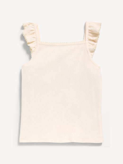 Image number 2 showing, Ribbed Ruffle-Trim Cami for Toddler Girls