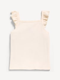 Image number 2 showing, Ribbed Ruffle-Trim Cami for Toddler Girls