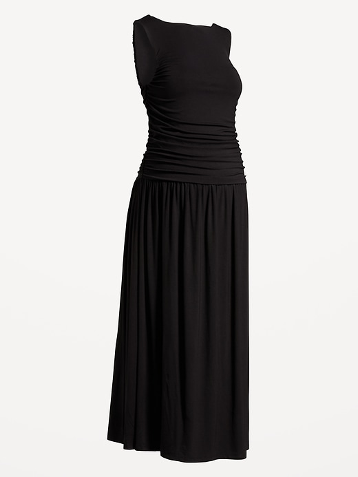 Image number 2 showing, Maternity Drop-Waist Fit & Flare Dress