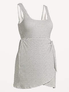 Maternity Classic Wrap Swim Dress