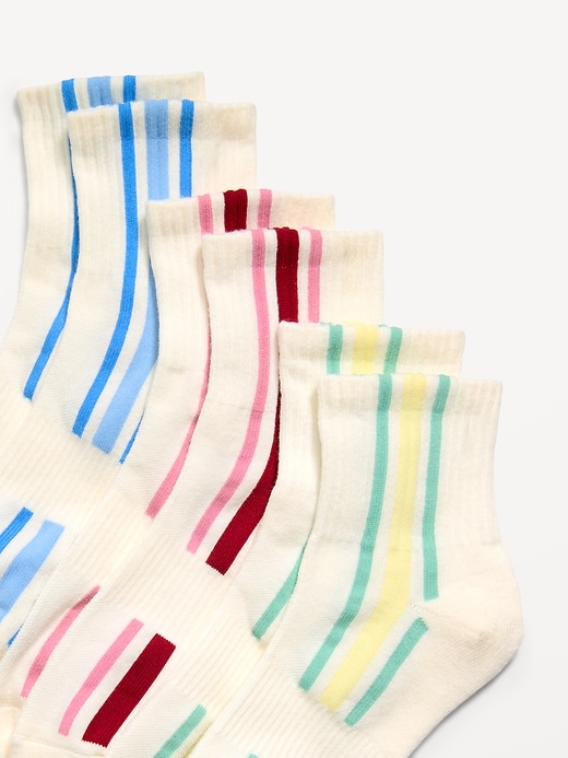 Image number 2 showing, Athletic Quarter Crew Sock 3-Pack for Women