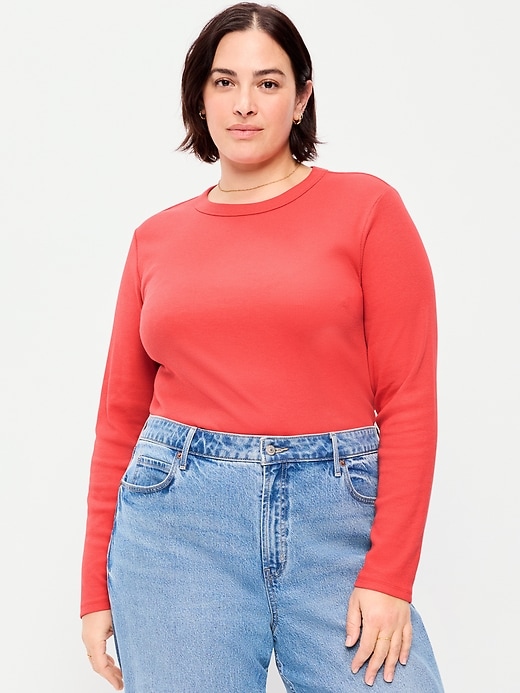 Image number 7 showing, Snug Long-Sleeve Crew-Neck T-Shirt