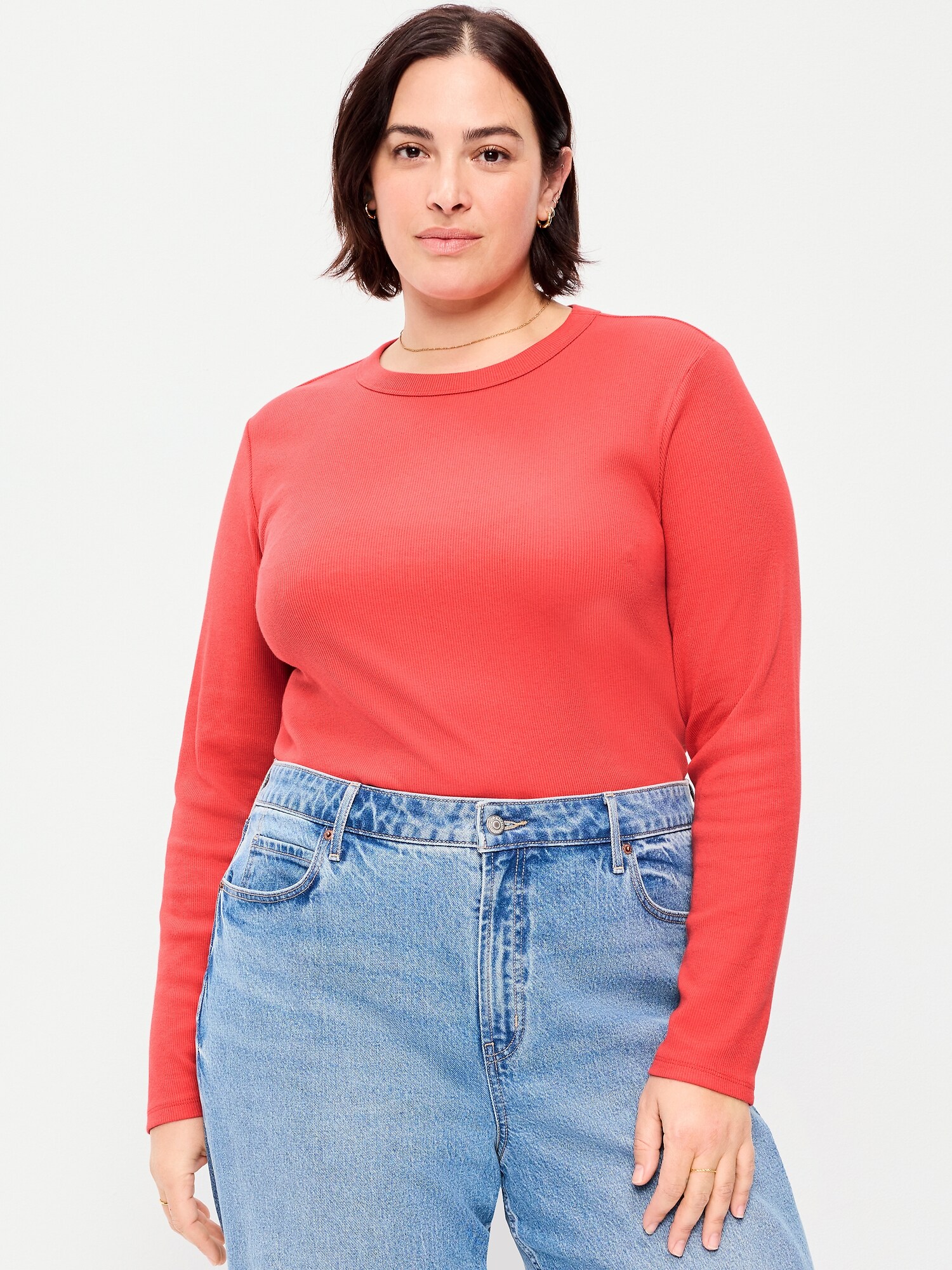 Snug Long-Sleeve Crew-Neck T-Shirt