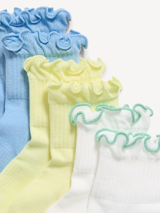 Image number 2 showing, Ruffled Athletic Socks 3-Pack