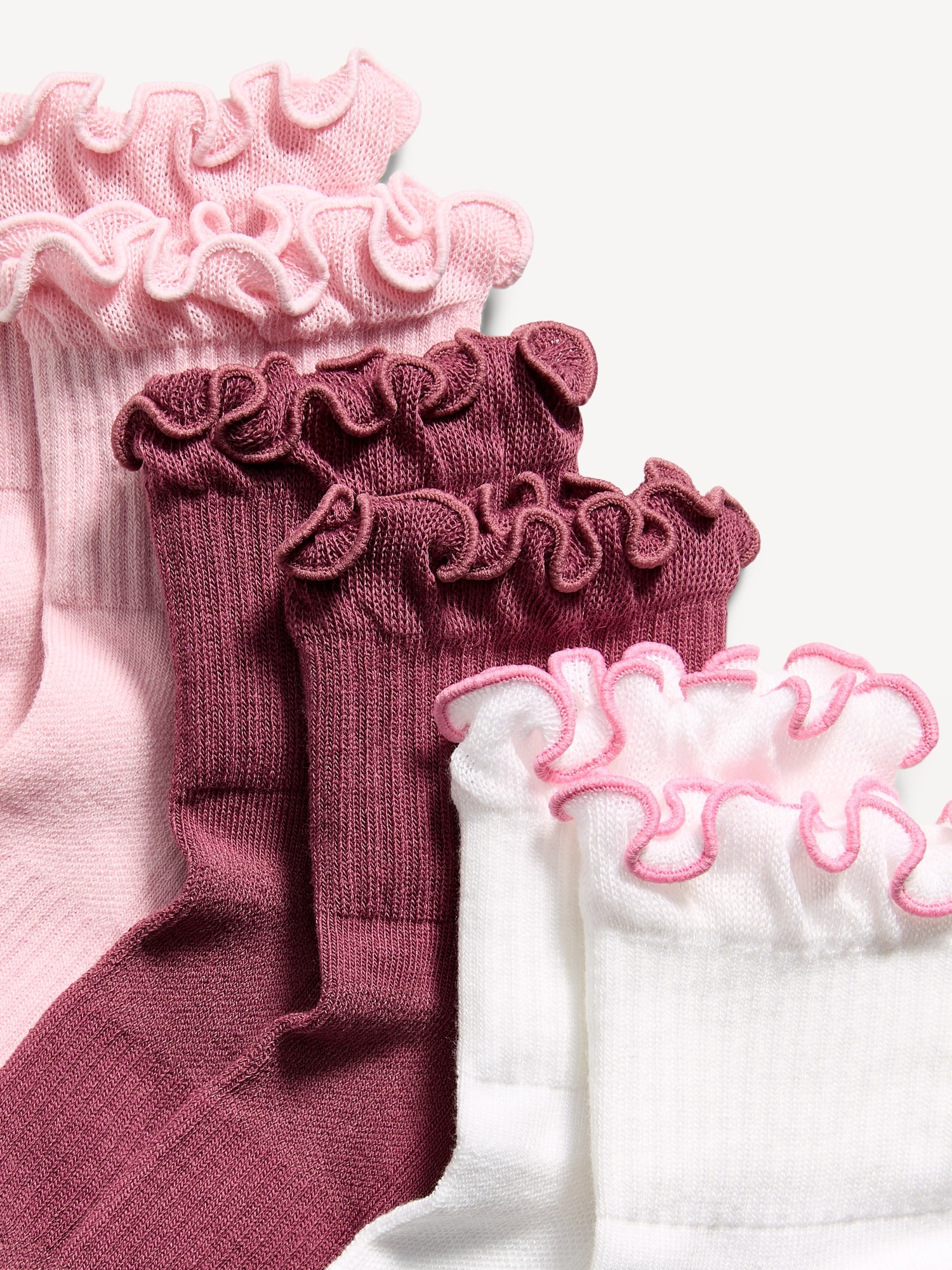 Ruffled Athletic Socks 3-Pack