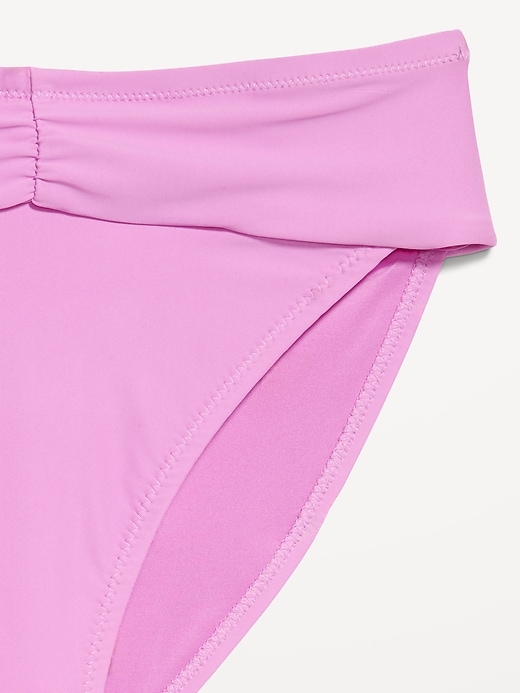 Image number 6 showing, High-Waisted Cinched Bikini Swim Bottoms