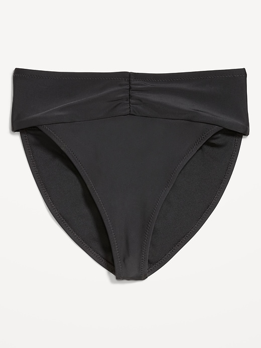 Image number 2 showing, High-Waisted Cinched Bikini Swim Bottoms