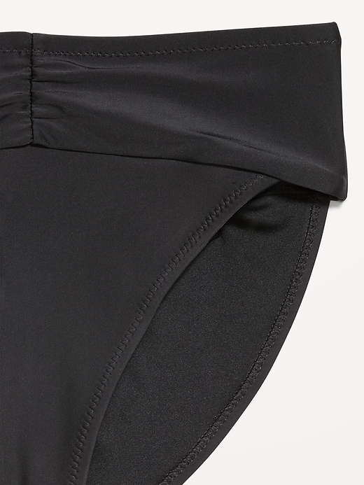 Image number 5 showing, High-Waisted Cinched Bikini Swim Bottoms