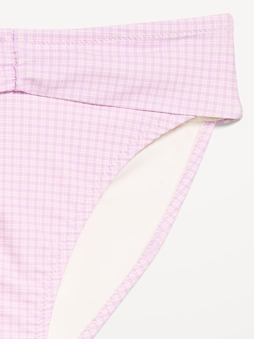 Image number 3 showing, High-Waisted Cinched Bikini Swim Bottoms