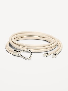 Faux-Leather Wrap Belt - image 3