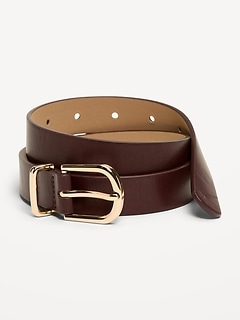 Classic Faux-Leather Belt