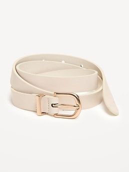 Classic Slim Faux-Leather Belt - image 3