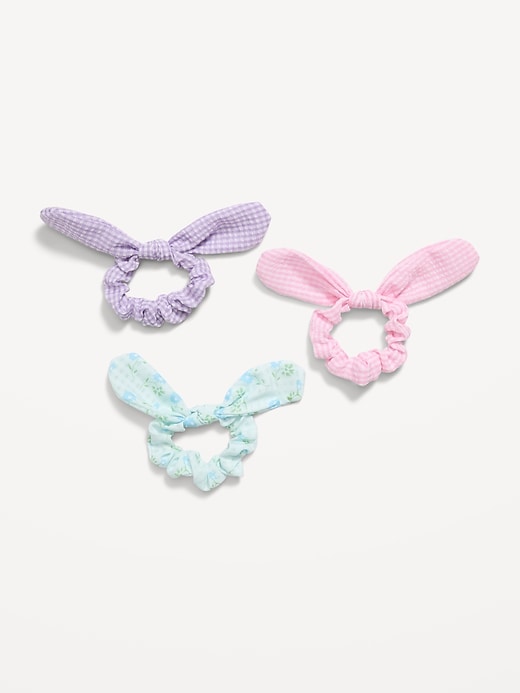 Image number 1 showing, Outtek™ Bunny Hair-Ties 3-Pack for Toddler Girls