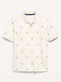 Image number 2 showing, Printed Short-Sleeve Pique Polo Shirt for Boys