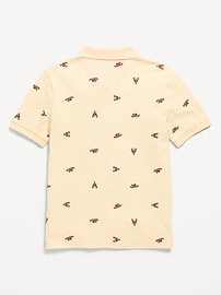 Image number 3 showing, Printed Short-Sleeve Pique Polo Shirt for Boys
