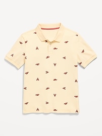 Image number 2 showing, Printed Short-Sleeve Pique Polo Shirt for Boys