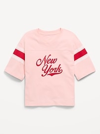 Image number 2 showing, Oversized Football-Style T-Shirt for Girls