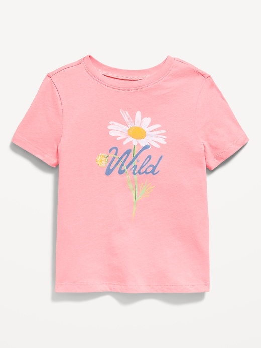 Image number 1 showing, Short-Sleeve Graphic T-Shirt for Toddler Girls