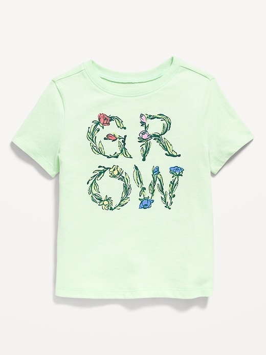 Image number 1 showing, Short-Sleeve Graphic T-Shirt for Toddler Girls