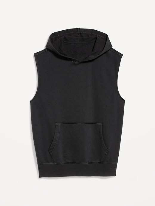 Image number 4 showing, Sleeveless Washed Fleece Muscle Hoodie