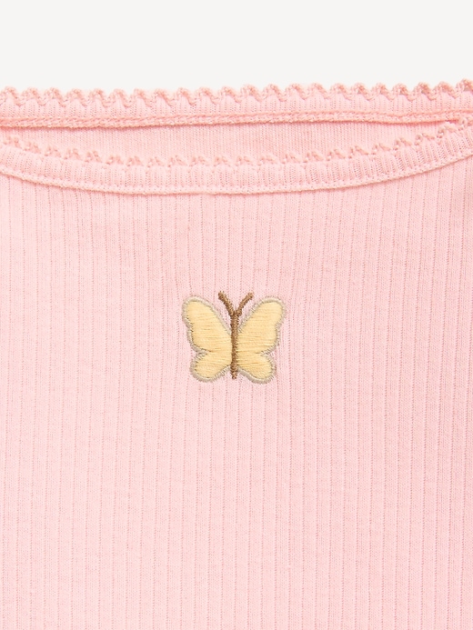 Image number 2 showing, Ribbed Ruffle-Trim Cami for Toddler Girls