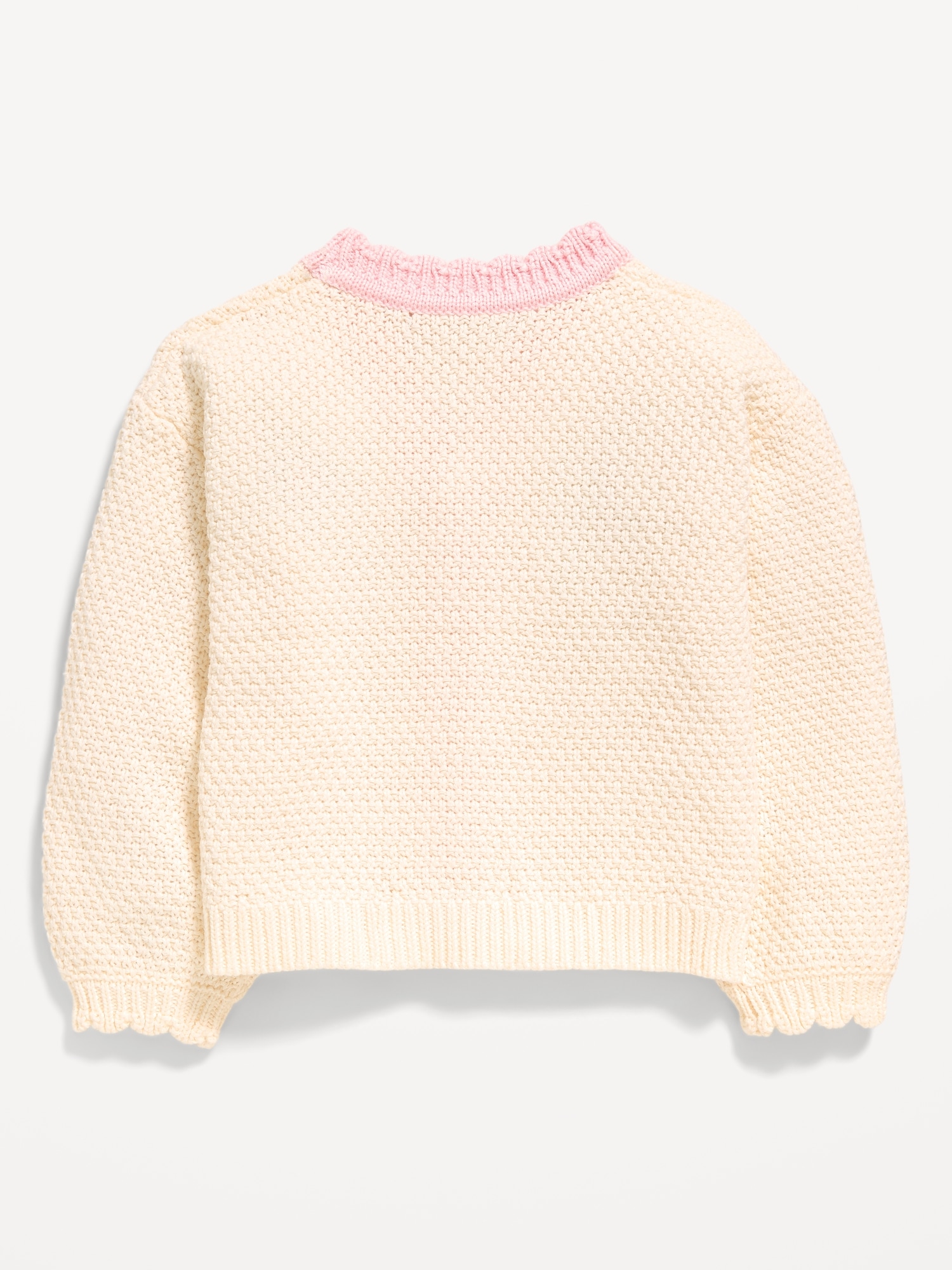 Long-Sleeve Embroidered Cardigan Sweater for Toddler Girls