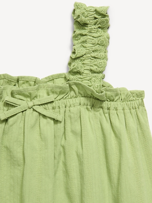 Image number 3 showing, Sleeveless Textured Seersucker Top for Toddler Girls