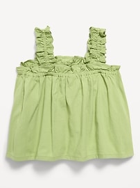 Image number 2 showing, Sleeveless Textured Seersucker Top for Toddler Girls