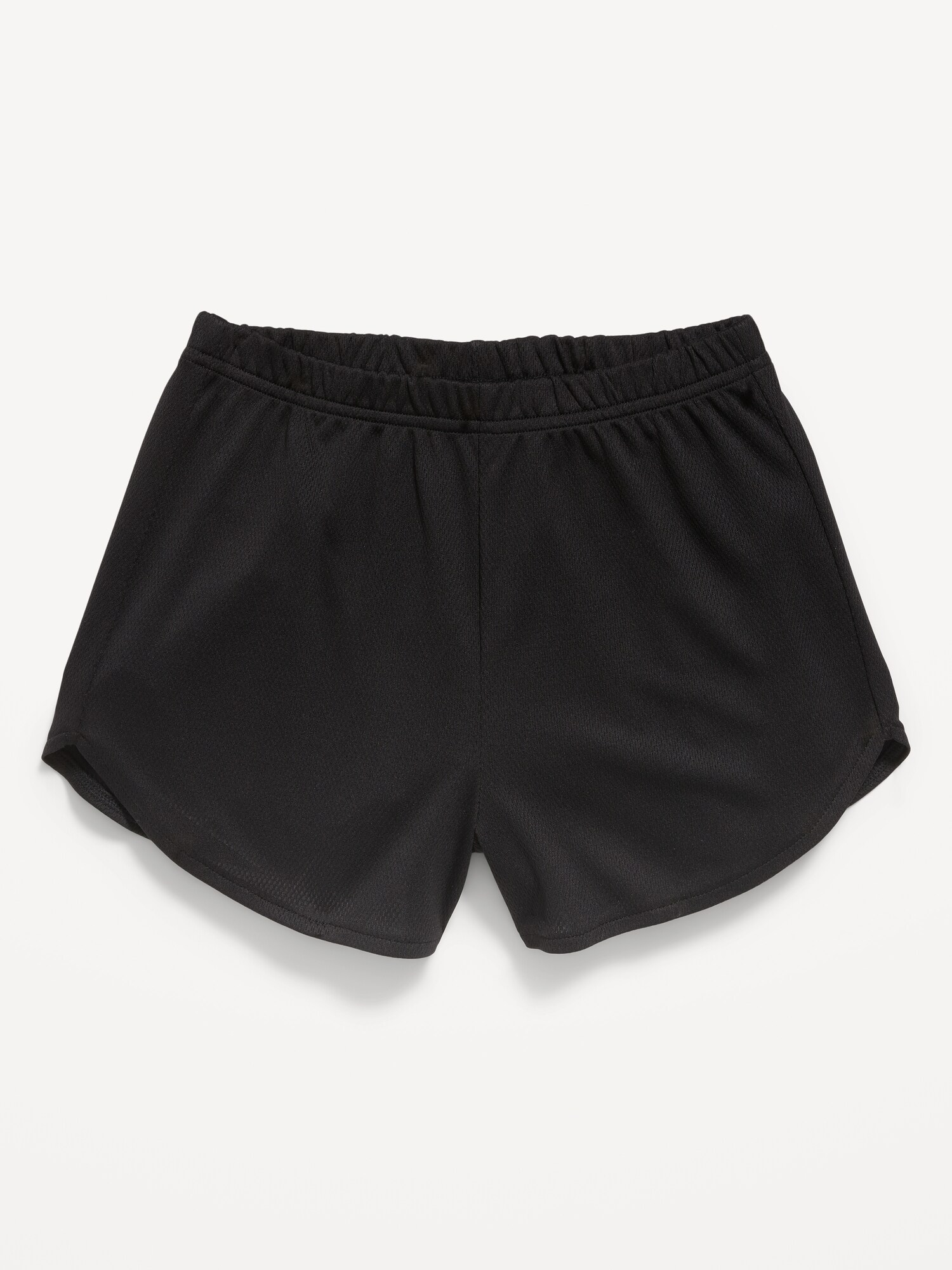 Шорты Old Navy High-Waisted Mesh Dolphin-Hem Shorts для девочек, цвет: Чёрный — фото 4