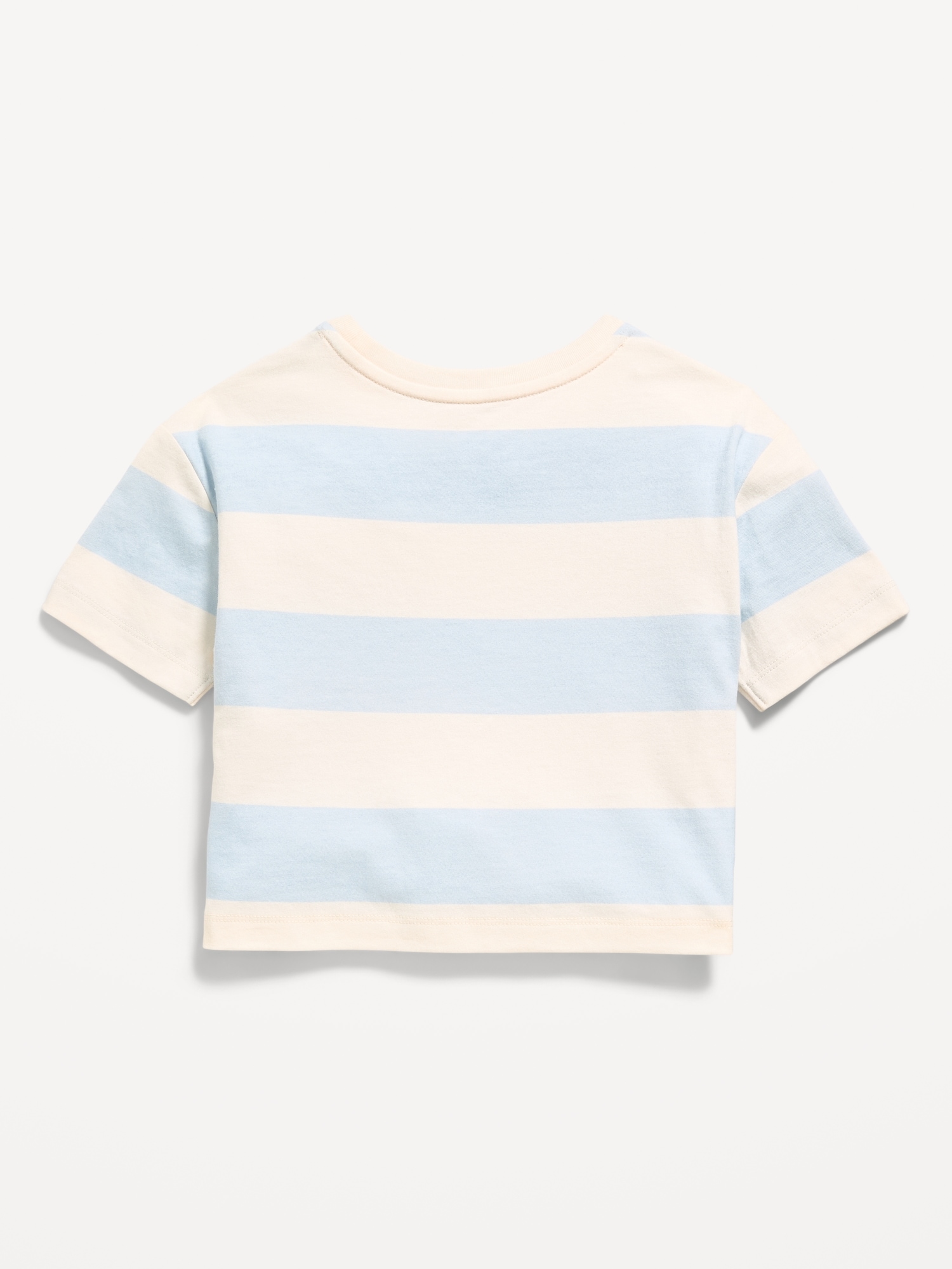 Boxy Short-Sleeve Applique T-Shirt for Toddler Girls