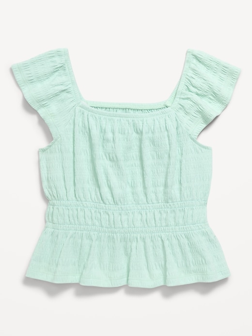 Image number 2 showing, Ruffled Smocked Top for Girls