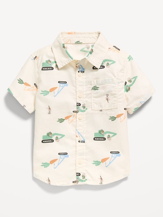 Image number 1 showing, Short-Sleeve Oxford Shirt for Toddler Boys