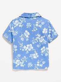 Image number 2 showing, Printed Linen-Blend Pocket Shirt for Toddler Boys