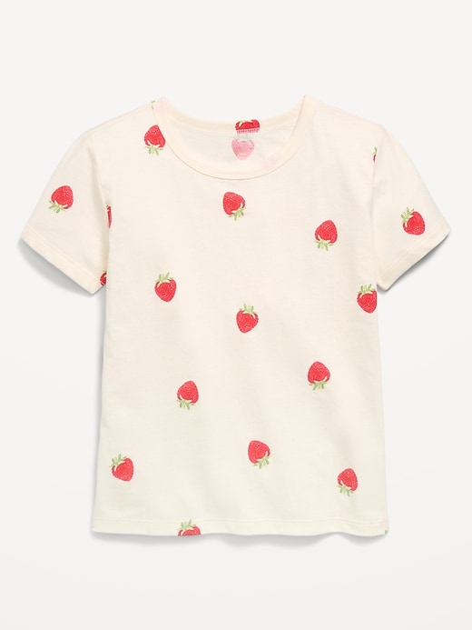 Image number 1 showing, Softest Printed Short-Sleeve T-Shirt for Girls