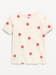 Softest Printed Short-Sleeve T-Shirt for Girls