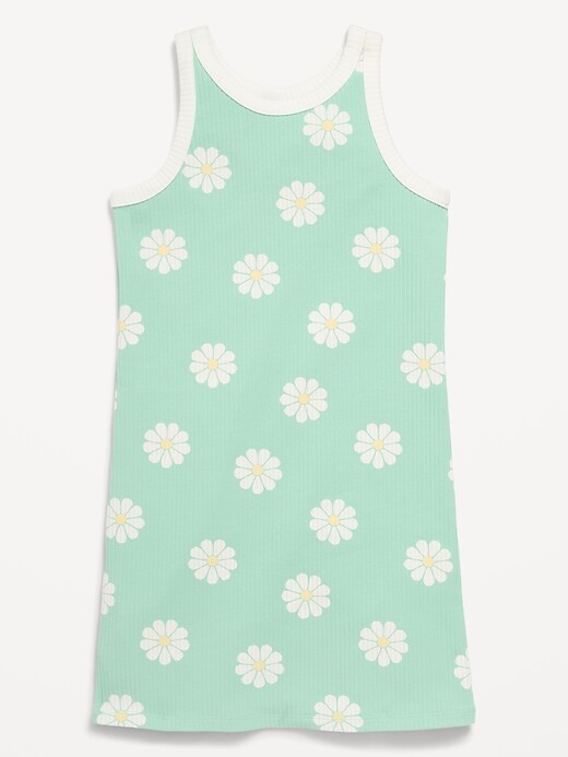Image number 3 showing, Printed Ribbed Tank Dress for Girls