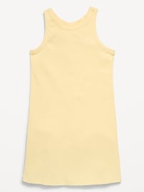 Image number 3 showing, Printed Ribbed Tank Dress for Girls