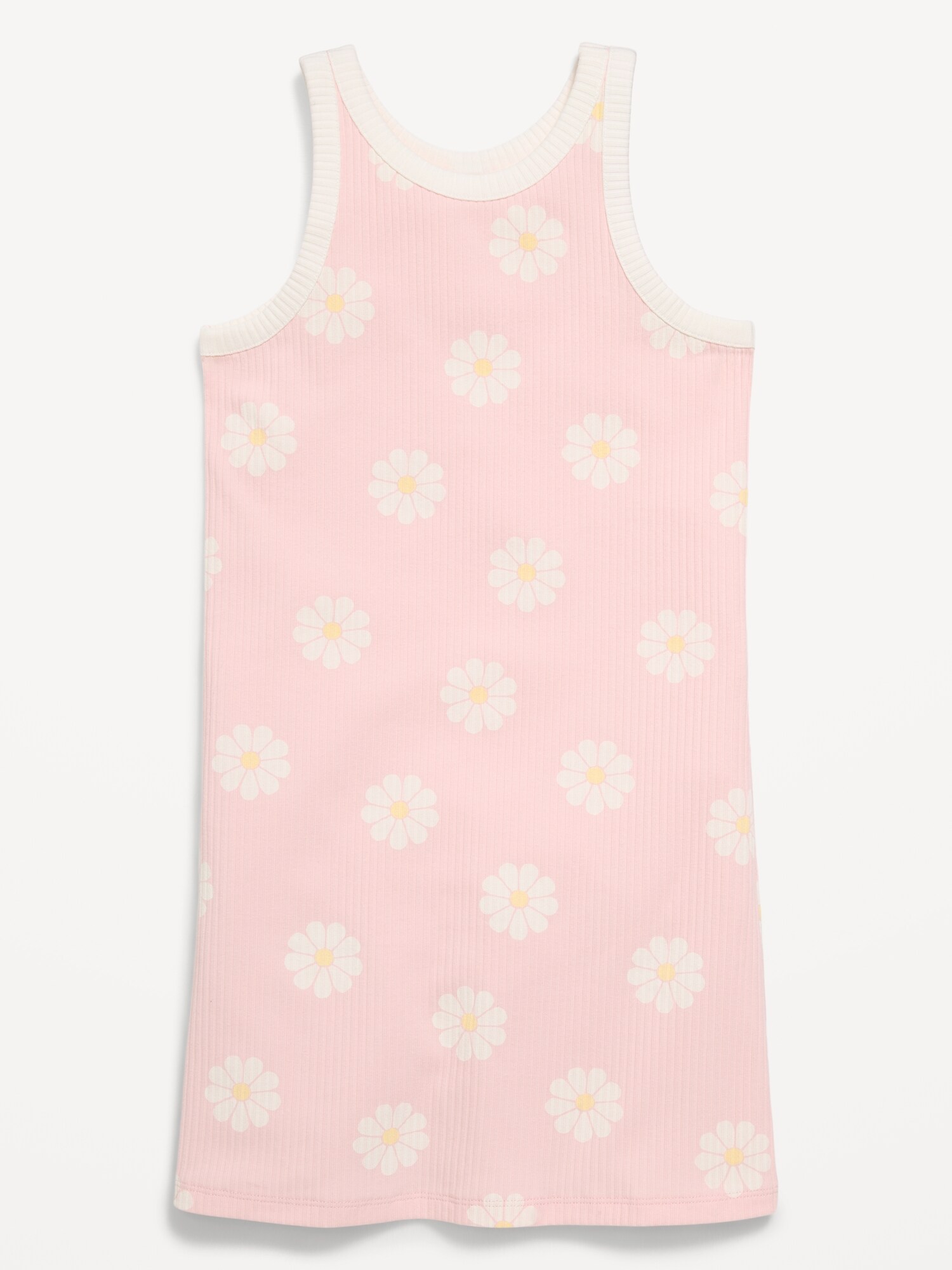 Платье Old Navy Printed Ribbed Tank Dress для девочек, цвет: Розовый — фото 3