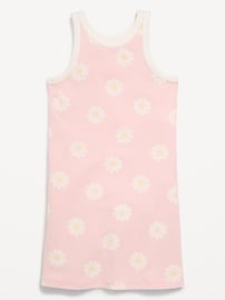 Image number 3 showing, Printed Ribbed Tank Dress for Girls
