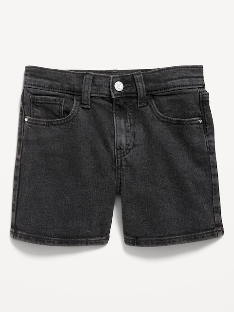 High-Waisted Jean Midi Shorts for Girls